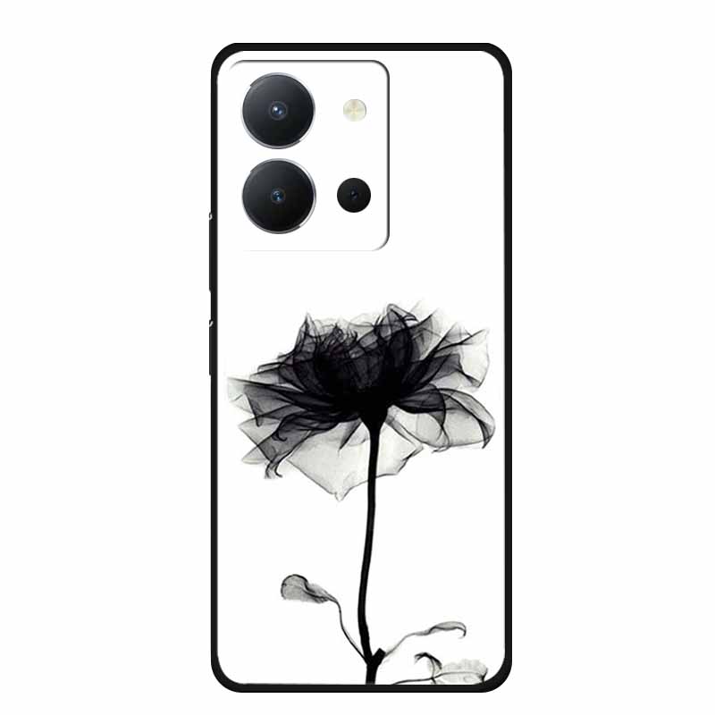 

For Vivo Y36 Case Y 36 Coque 6.64 Russian Version Black Silicone Soft Back Cover For Vivo Y27 5G Y78 Y78M Y36 Phone Case Y 78 M Vivo Y27 5G