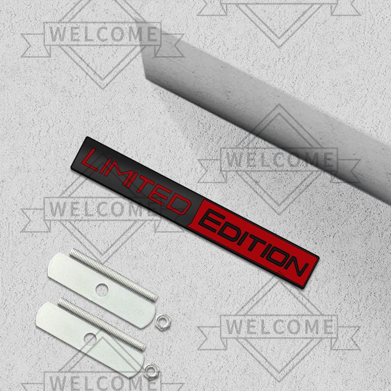 3D Car Stickers Limited Edition Grille Emblem Auto Body Badge Trunk Decal For Toyota Fiat Honda Skoda Peugeot Nissan Accessories