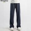 MMOPTOP Herren Freizeithose im japanischen Stil mit geradem Bein