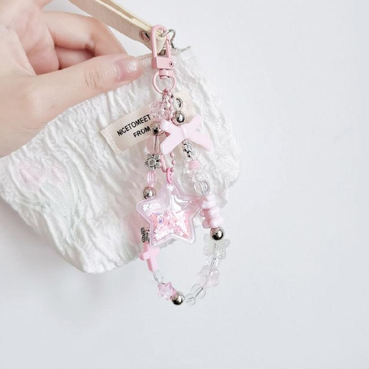 Fledermaus-Anhänger Handy-Schlaufen Schlüsselanhänger Kristall-Stern-Anhänger Kette Handy-Lanyard