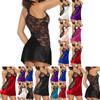 Elegant Womens Lace Strap Lingerie Sleepwear Night Gown Babydoll Dress Set