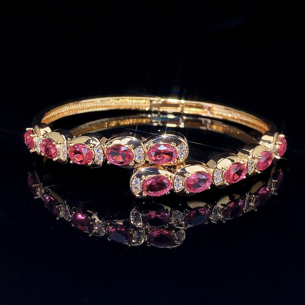 New Version of the Classic Fully Inlaid Zircon Women's Fashion Light Luxury High-end Bracelet
