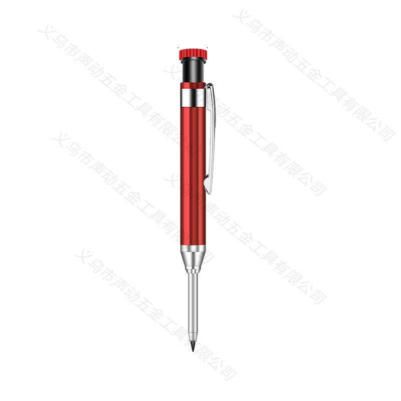 Em estoque: Lápis de Grafite Exclusivo de Metal com Ponta Longa de 2,8 mm para Furos Profundos em Marcenaria & Engenharia para Marcação & Posicionamento