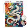 5D Pearl Kit Majestic Dragon Pattern DIY Rhinestone Art Relaxing Handmade Ornament Home Wall Desktop Decoration for Beginners