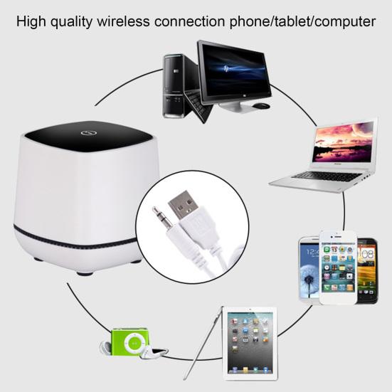 YI001 Computer Speaker Plug Play Wide Compatibility ABS Mini USB Wired Subwoofer Speaker for Home