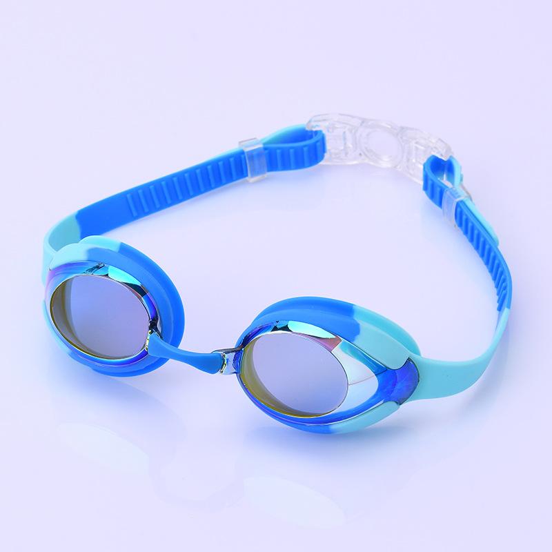 Children's Silicone Swimming Goggles PC Lens Lightweight Waterproof Anti-Fog Leakproof Design Custom Logo Anti-UV Clear Vision