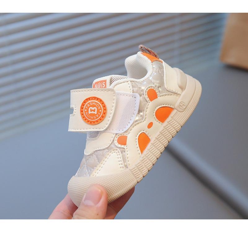 Baby toddler shoes cartoon leather surface baby girl indoor shoes non-slip soft sole baby boy running shoes