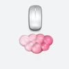 Cloud-Handgelenkauflage für Tastatur und Maus Klar Transparent Ergonomisch Niedliches Maushandgelenkpolster Silikon Rutschfestes Handgelenkpolster für Computer