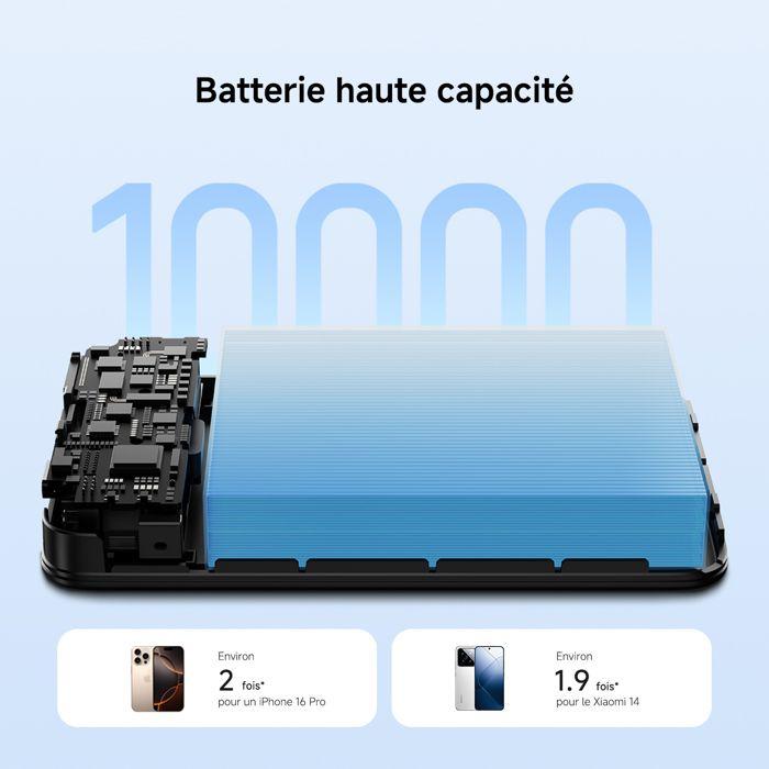 Power Bank - XIAOMI - 10000mAh - Câble intégré - Charge rapide 33W - Compatible iPhone 12+