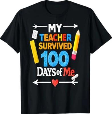 Mein Lehrer hat 100 Tage von mir überlebt Lustiges T-Shirt zum 100. Schultag