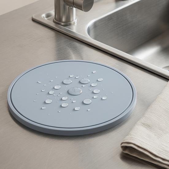 Silicone Trivet Mat with Non-Slip Heat-Resistant Pot Bowl Holder Round Placemat for Hot Pot Pans Dishes Versatile Kitchen Protector for Dining