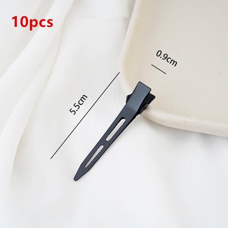 10Pcs Black Duckbill Hair Clips Nonslip Alligator Hair Clips Barber Salon Styling Dying Hair Accessories Hairpin