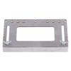 Cabinet Hardware Jig Stainless Steel Furniture Handle Punch Locator with Adjustable Screw Silver