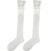 Autumn And Winter Warm Knee Socks Pure Cotton Socks Women'S Thick Socks Japanese Stockings Winter High Tube Non-Slip Solid Color Stockings