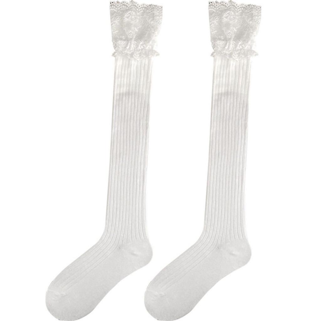 Autumn And Winter Warm Knee Socks Pure Cotton Socks Women'S Thick Socks Japanese Stockings Winter High Tube Non-Slip Solid Color Stockings