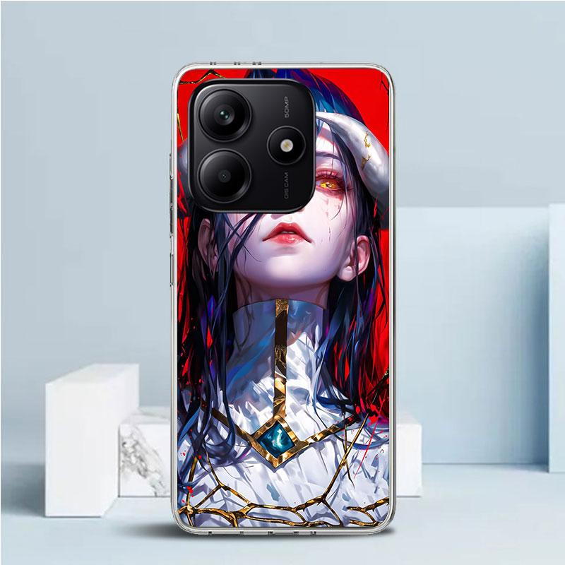 Albedo Overlord Anime Phone Case For Xiaomi Redmi Note 15 14 14S 13 12S 12 Pro Plus 11S 11 11T 11E 10S 10 + Soft TPU Back Cover