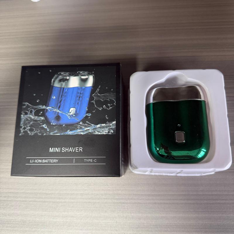 MINI Magnetic Double Blade USB Travel Electric Shaver