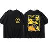 Pokémon Pikachu Gengar Charmander Black Tshirt Mens 2026 Summer Fashion Oversize Street Casual Y2K Tops Streetwear Clothing