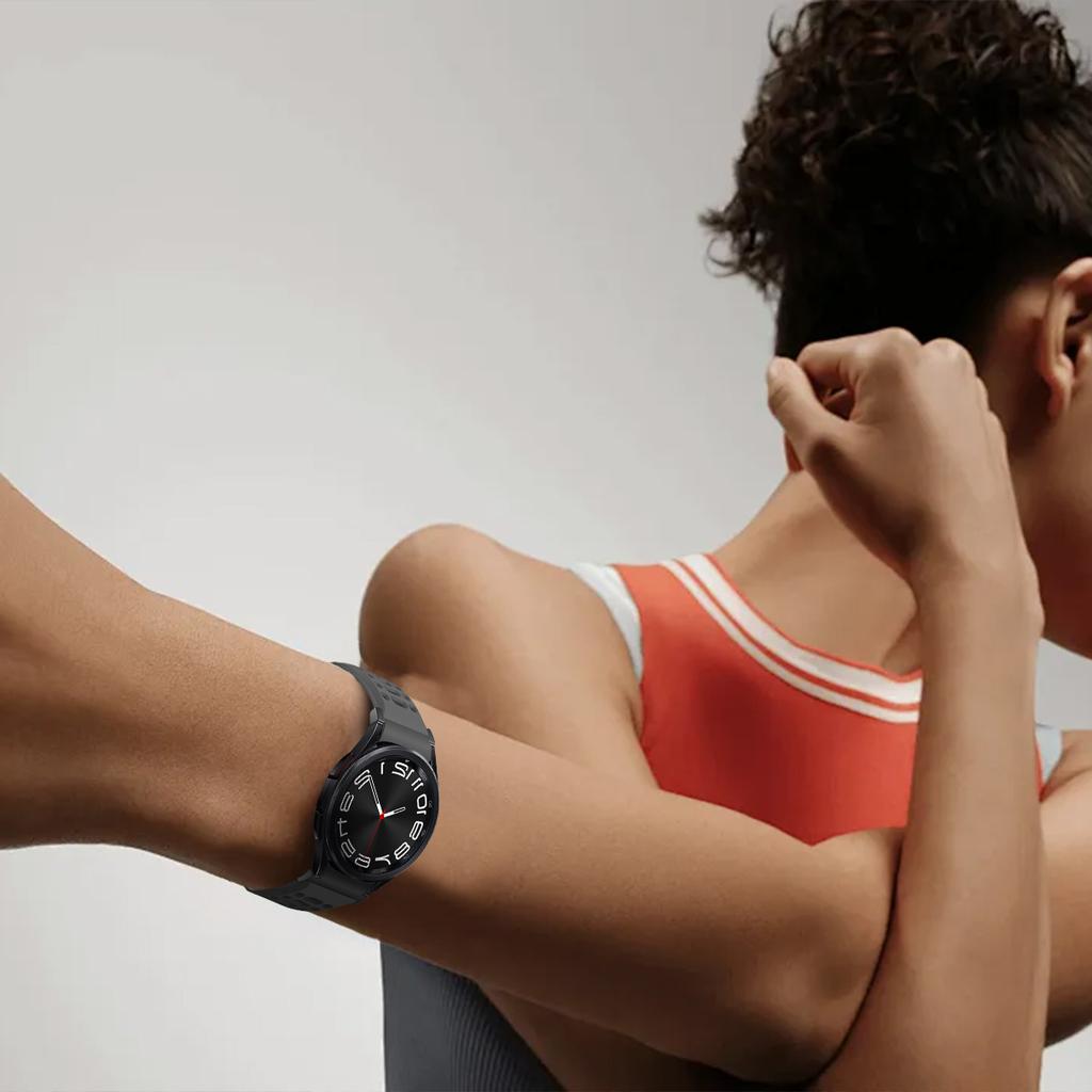 No Gap Silicone Band For Samsung Galaxy Watch 6 5 4 44mm 40mm for Galaxy Watch456 Bracelet Quick Release Smartwatch Accessories