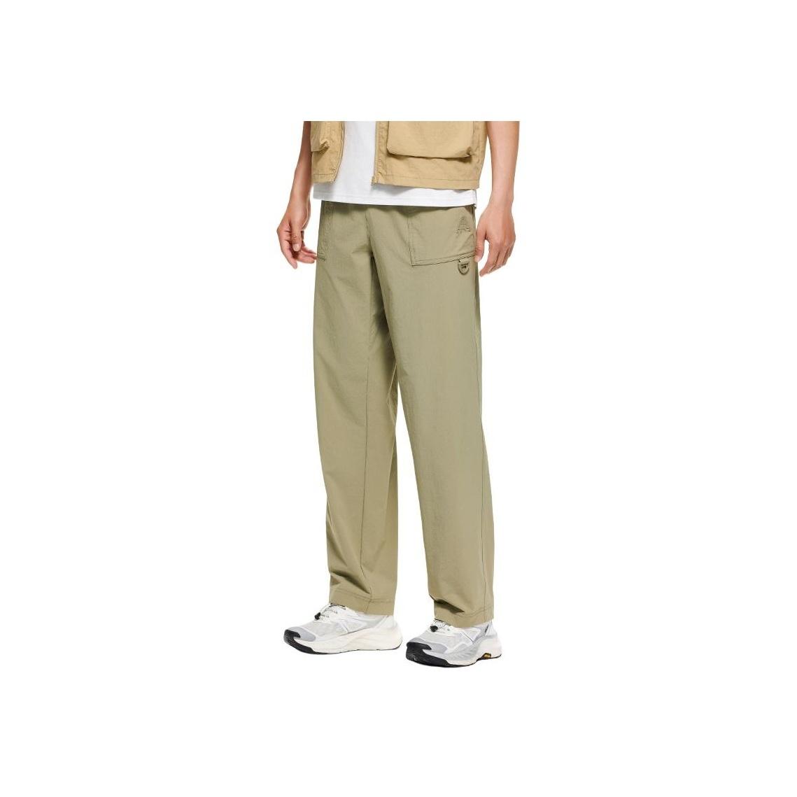 

Anta Тренировочные брюки однотонные средней посадки, удобные, дышащие, прямые, повседневные, мужские, светло-зеленые 952437512-1 XL