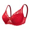 European and American Women Underwear Top Plus Size Brassiere Padded Thin Cup Lace Bra Adjustable Comfortable Lingerie