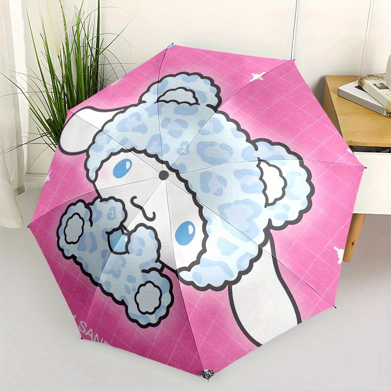 

1pc My Melody Blue Leopard PrintUmbrella with Plastic Handle,Suitable for All Seasons Home Travel Outdoor UmbrellaSanlio190