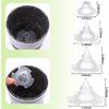 40 Pieces Upgraded Cone Flower Pot Hole Mesh Pad DIY Planter Bottom Grid Mat Mesh Hole Screens for Keeping Soil from Flowing- Breathable