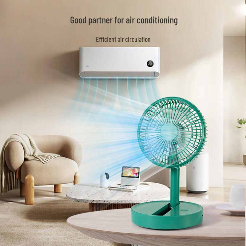 

Cross-Border Foldable Remote-Control Spray Fan with USB Charging Consult Customer Service зелёный