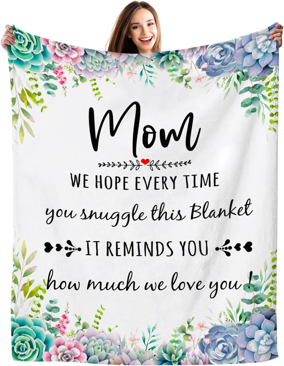

Inspirational Christian Throw Blanket for Women with Bible Verse Soft Flannel Healing Gift x Inches 40x50in