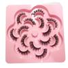20D Hot Melt Cluster Lashes - Dense Three-Row Style, 10-Piece Curled High-Quality Segmented False Eyelashes