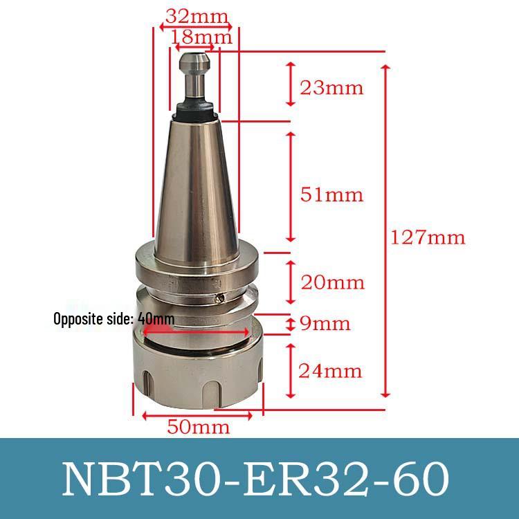High Precision CNC Engraving Machine Tool Holder NBT30/SK10/16 with Dynamic Balance and Collet Wrench