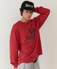 THEVINYLHOUSE Too Casual Ls Tee Red