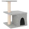 VidaXL Arbre à chat avec griffoirs en sisal gris clair 48 cm 171787