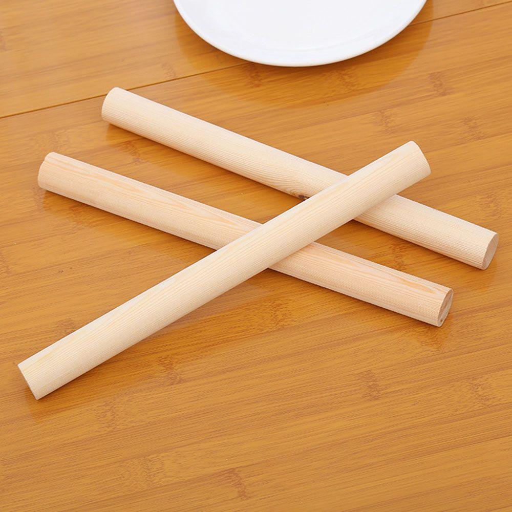 Kitchen Tools Crust Solid for Fondant Pie Roller Flour 28cm Rolling Pins Dough Natural Wooden