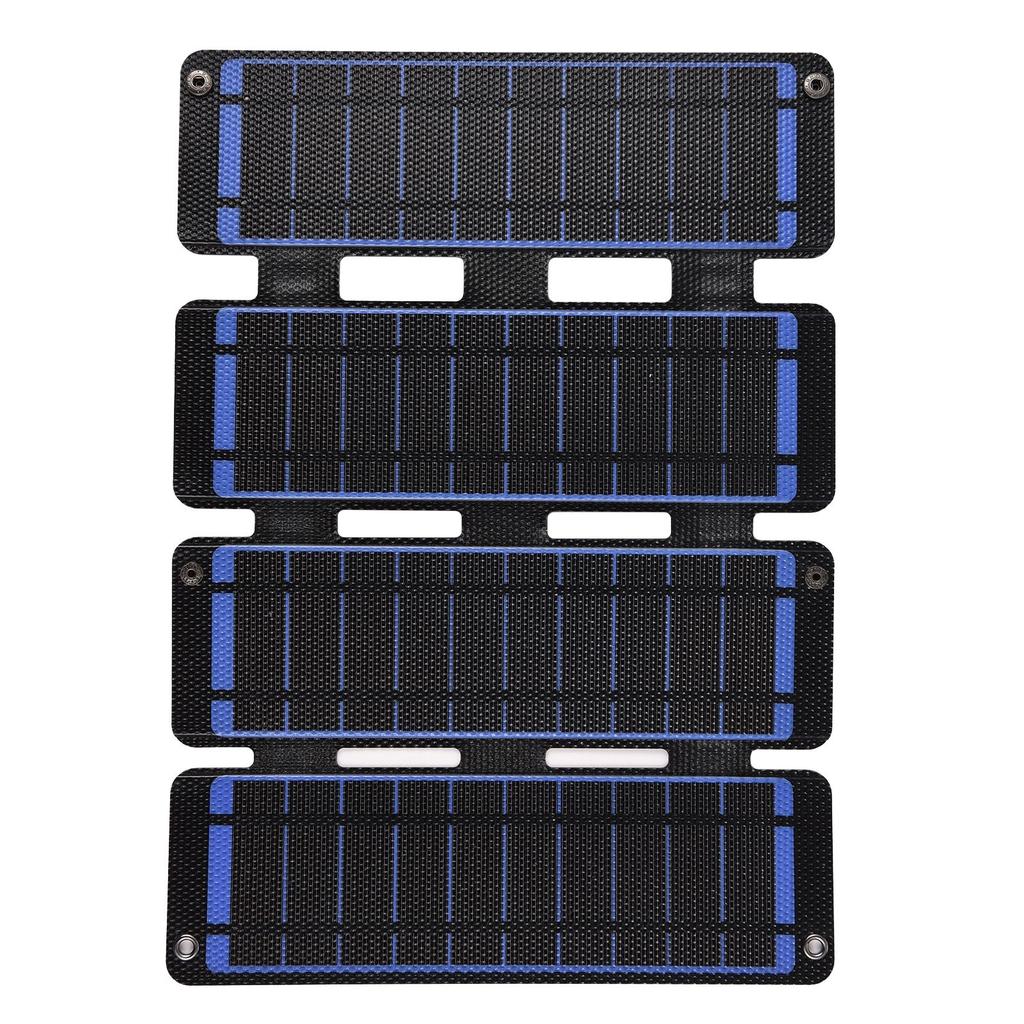 13W 5V Foldable Solar Panel Portable Solar Power Monocrystalline Silicone Solar High Efficiency Solar Module with Dual USB Output