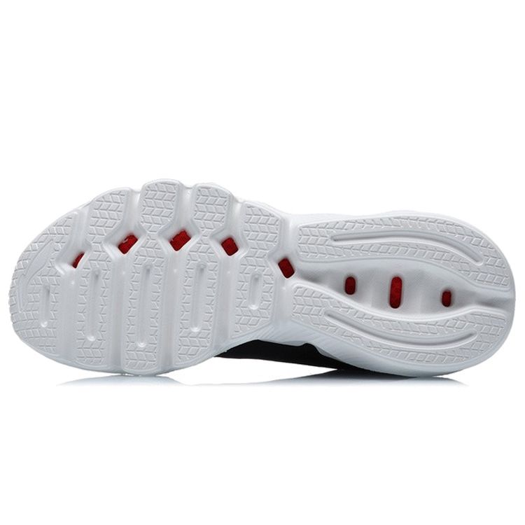 Li Ning Ln Flex Fabric Shock Absorbing Non-Slip Wear-Resistant Breathable Lightweight Low-Top Sports Casual Shoes Men Sneakers Black White ARKR005-1