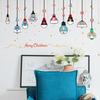 Adesivo da Parete Lampadario Stile Nordico Colorato Rimovibile Decorazione Sfondo TV per Camera da Letto e Soggiorno Adesivo Vetro Finestra