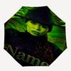 Custom Name Wicked Theme Automatic Umbrella, Lightweight & Portable, 8 Rib, Perfect for Outdoor Travel, Birthdays, Christmas, Gifts.