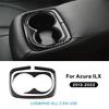 Real Soft Carbon Fiber Sticker for Acura ILX 2013 2014 2015 2016 2017 2018 2019 2020 2021 2022 LHD RHD Car Water Cup Holder Trim