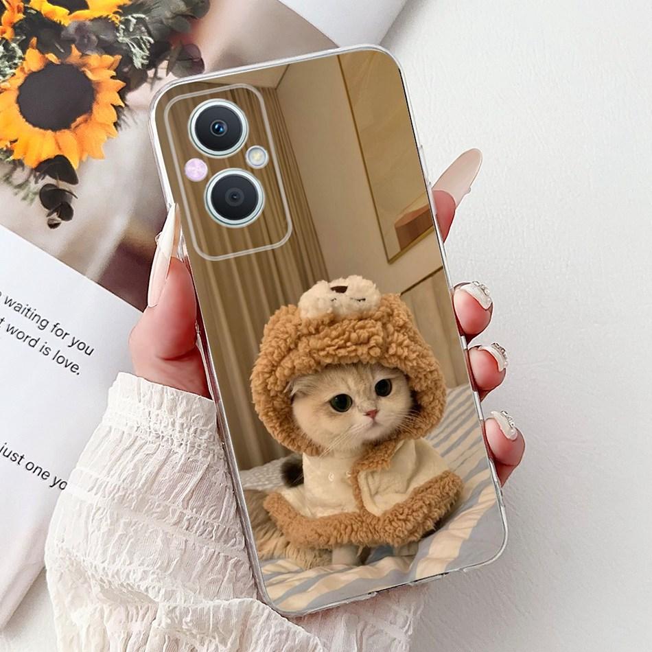 For OPPO Reno7 Z 5G / Reno8 Z 5G Elegant Floral Butterfly Phone Case For Oppo Reno 7Z 8Z 5G Soft Silicone TPU Cases