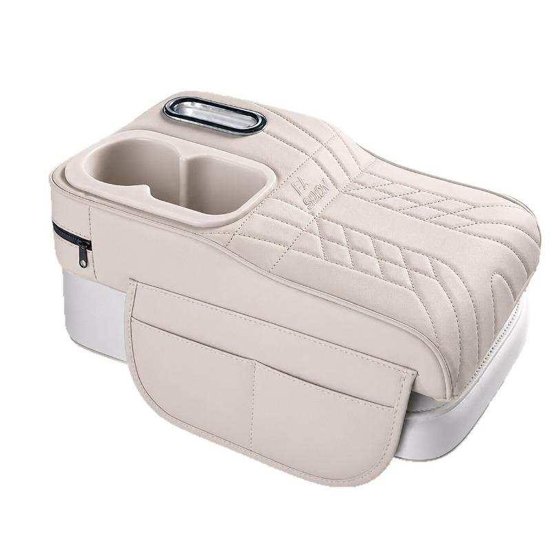 Multifunctional Car Armrest Pad Center Console Box Cover With Tissue Box Cup Holder Side Pocket