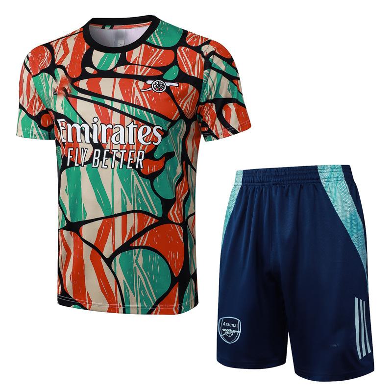 Football Training Jersey 2425 Riyadh Chelsea Barcelona Paris Real Madrid Arsenal Jersey Short-Sleeved Set