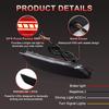Full LED Rear Bumper Reflector Lights for 2018-2025 Toyota Camry | Smoked Lens, Red LED Rear Bumper Reflectors Brake Turn Signal Lights for Toyota