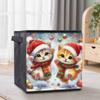 Two Lovely Kittens 5D Diamond Painting Storage Basket Full Round Drill Mosaic Diamond Embroidery Cross Stitch Kits Home Decor Home Decor