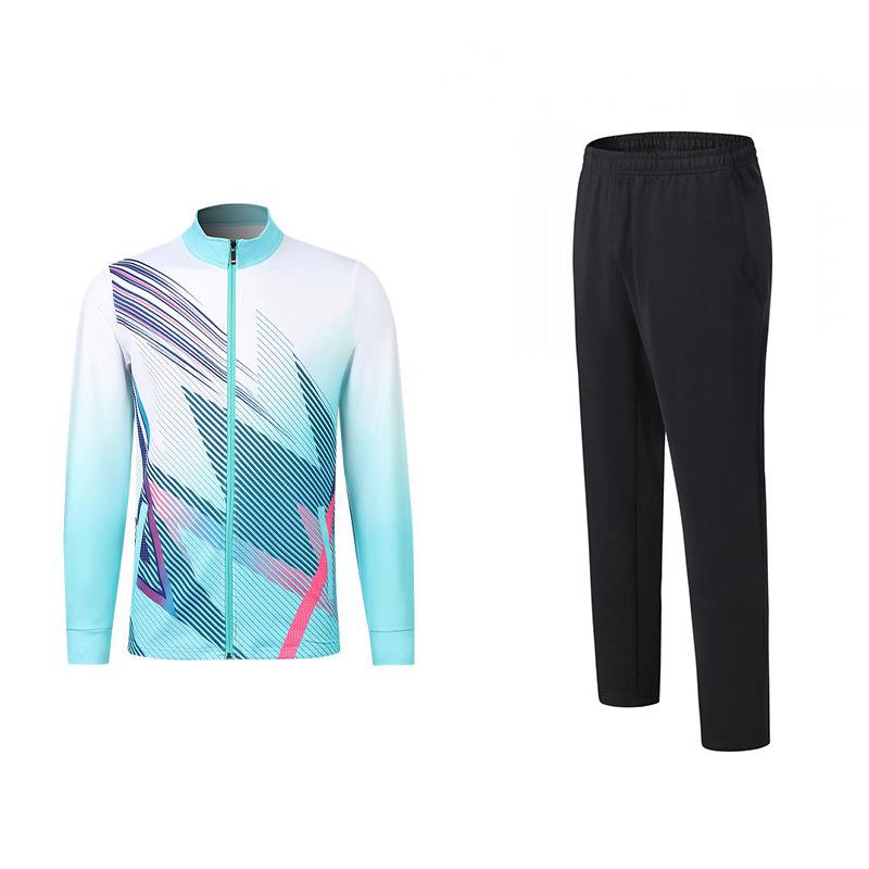 Unisex Long Sleeve Sports Jacket: Badminton, Coaching & Running Training Suit, Sports Event Entrance Wear
