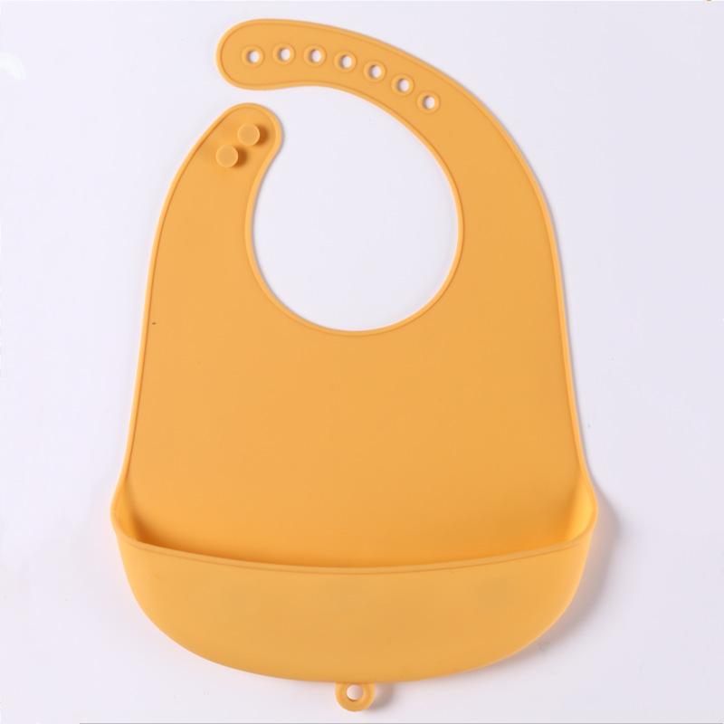 1/2pcs Food Grade Infant Eating Bibs Simple to Clean Baby Drool Towels Waterproof Children