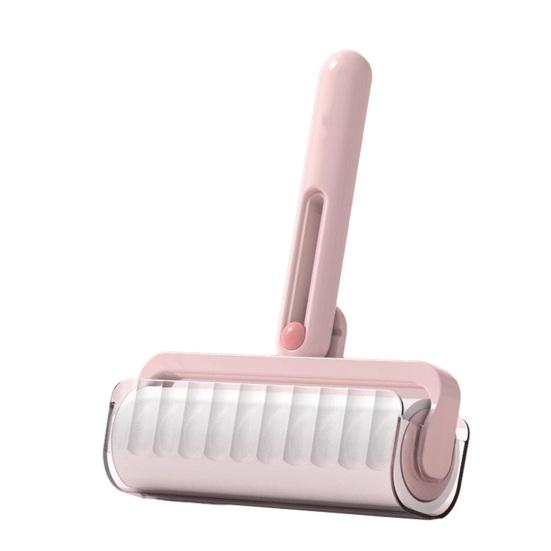 Lint Roller Ergonomic Non-Slip Foldable Handle Tear-off Sticky Sheets Reusable Lint Roller Cat Hair Remover Tool