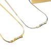 Bow Snake Bone Chain Earrings Small Fresh Sweet Elegant Clavicle Chain Versatile Blade Chain Set