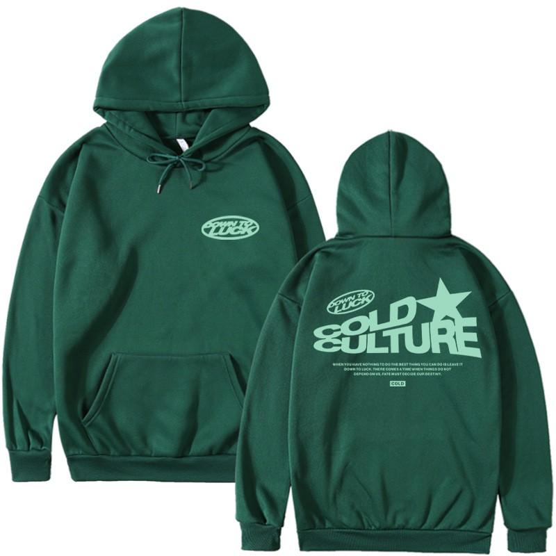 Girls Winter Hoodie Fleece Lined Loose Fit Printed Sweatshirt Streetwear