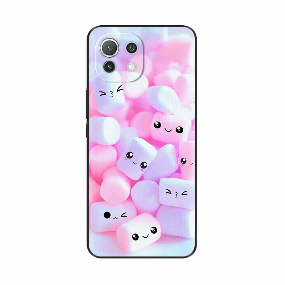For Xiaomi Mi 11 Lite 5G NE Case Painted Soft Silicon Phone Back Cover For Xiomi Mi 11 Lite Case Mi 11 Lite Mi11 11i Shell Cover